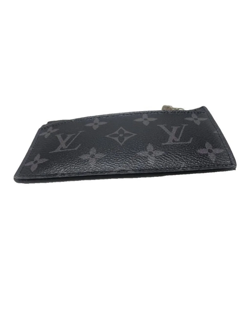 Louis Vuitton Monogram Eclipse Taigarama Fragment Case Coin Card Holder Black